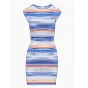 Aritzia Striped Multicolor Dress